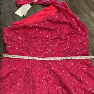 Grace Karin Hot Pink Sequenced Halter Top Size XL (NWOT) thumbnail 9