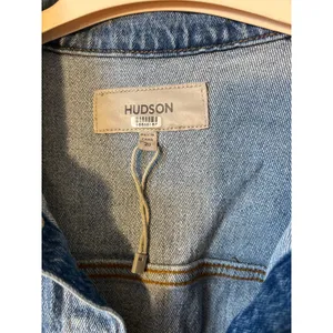 Hudson Sz 28 Denim Blue Jean Short Sleeve Button Front Romper thumbnail 4