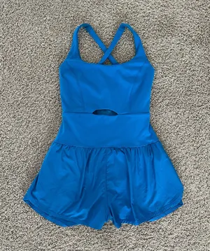 Free People Movement Electric Blue Runsie  thumbnail 1