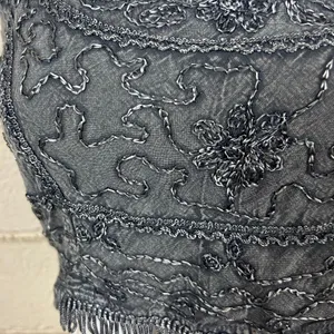 Halter Gray Embroidered one size Size undefined thumbnail 3