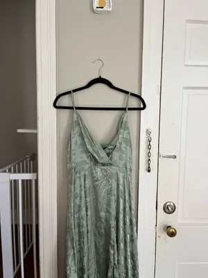 Lulus Maxi Dress Floral Green thumbnail 3