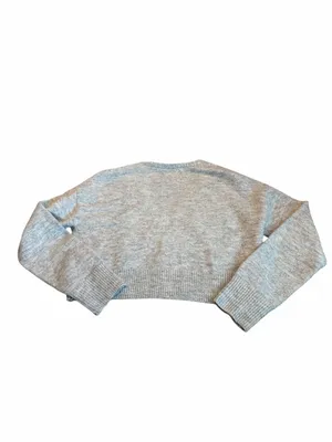 OAK + FORT cropped gray cardigan Size XS thumbnail 4