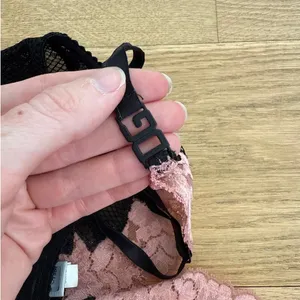 Dolce & Gabanna - Sheer Mesh and Lace Camisole in Black & Pink thumbnail 6