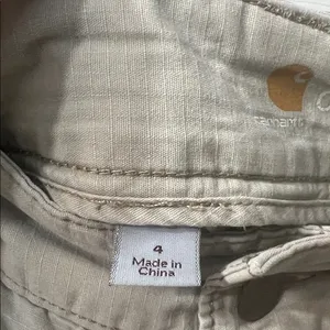 Carhartt Women’s Original Fit Cargo Shorts Khaki Utility Workwear Size 4 thumbnail 3