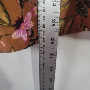 Loft Mixed Media Floral Yoke Blouse M Long Sleeve Split Neck Boho Cottagecore thumbnail 5