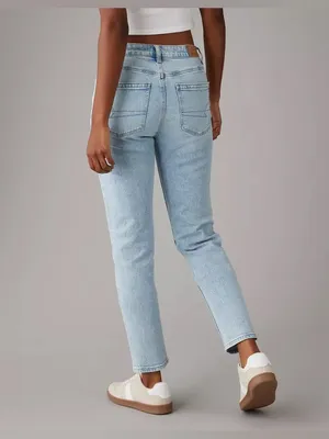 American Eagle Strigid Mom Jean in Blue Breeze thumbnail 2