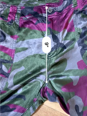 Marrakech Silky Cargo Pants 31 Pink Green Camo Utility Autumn Boho thumbnail 6