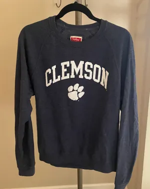 Triblend Sweats Navy Clemson Crewneck thumbnail 1
