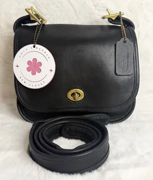 Vintage Coach Legacy 9965 Black Small Flap Bag thumbnail 1