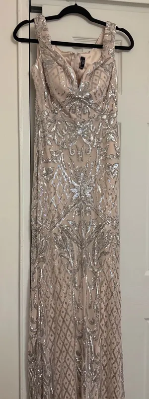 Silver Windsor Dress Sequin thumbnail 1