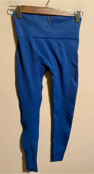 SET ACTIVE SculptFlex Cobalt Blue Onyx Legging- Size Small thumbnail 1