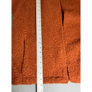 Kirundo Women's Brown Fuzzy‎ Teddy Bear Open Front Cardigan Jacket thumbnail 7