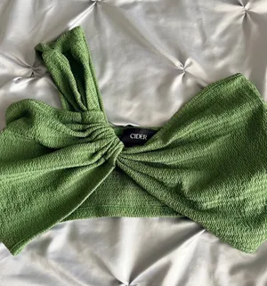 Cider Sage Green Twist-Front Cropped Camisole thumbnail 1