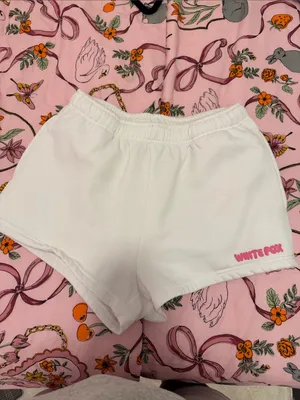 White Fox With Love Lounge Shorts White thumbnail 3