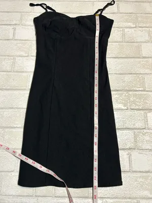 Garage Classic Black Spaghetti-Strap Bodycon Dress thumbnail 5