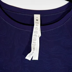 NEW Lululemon Lightweight Stretch Running T-Shirt Airflow Mini Night Sea Blue 12 thumbnail 2