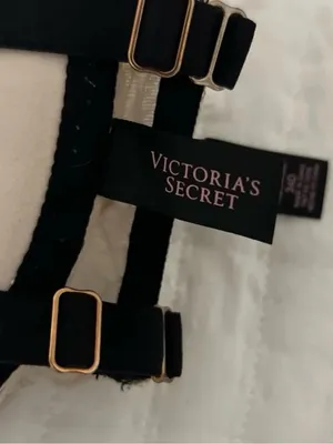 New Very Sexy Victoria's Secret Beige Lace Push-Up Bra with Black Straps 34D thumbnail 6
