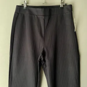 Anthropologie‎ Sanctuary sz L black pin stripped dress pants thumbnail 2