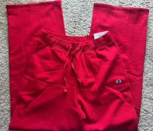 Red Champion Wide Leg Sweatpants thumbnail 2