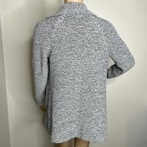 Candie's Gray Open Front Knit Cardigan Sweater thumbnail 3