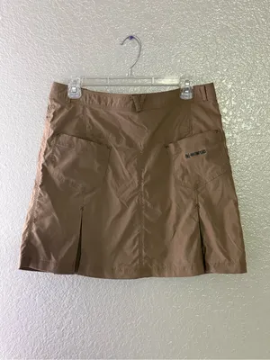 Warmpeace Khaki Utility Hiking Mini Skirt Size L Gorpcore Cargo Y2K thumbnail 11