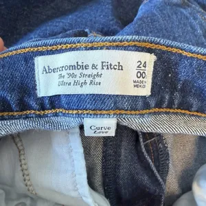 Abercrombie‎ & Fitch '90s Slim Straight Ultra High Rise Curve Love Jeans 24 00 thumbnail 8