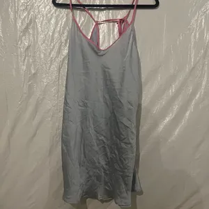 NWT Intimately Free People Blue Just What You Need Mini Slip Size Medium $60 thumbnail 2