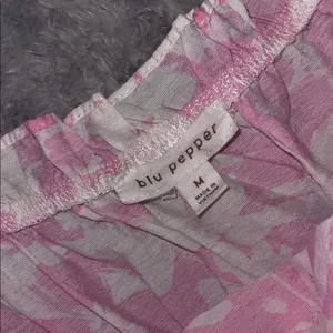 Blu Pepper Pink Floral Ruffle Dress — Sleeveless, Elastic Waist, Size M thumbnail 2