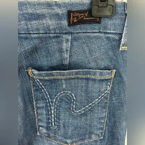 Citizens of Humanity Faye Wide Leg Flare Jeans Size 25 Blue Low Rise Vintage Y2K thumbnail 10