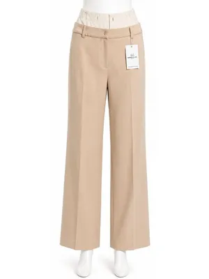 Womens Wide Leg Trousers Y2K Preppy Academia Old Money Tailored Dress Pants thumbnail 2