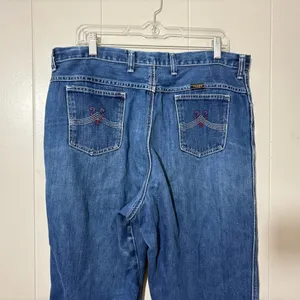 Vintage Wrangler High Rise Western Jeans Blue USA Denim Mom Jeans Women’s thumbnail 6