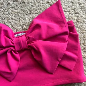 Zara Vibrant Pink Bow Bandeau Top thumbnail 5