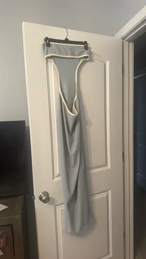 Edikted Light Blue Maxi Dress thumbnail 3