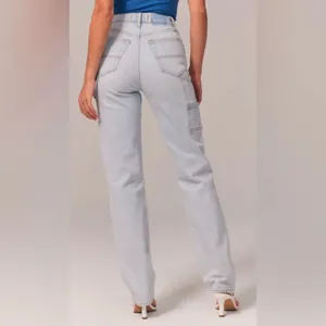 Abercrombie & Fitch 90s Relaxed Carpenter Jean High Rise Size 12 thumbnail 3