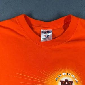 Auburn Tigers T-Shirt‎ Womens Large Jerzees NCAA Orange Football College Graphic thumbnail 3