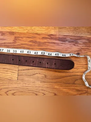 Women's brown Cork Belt with Silver Buckle thumbnail 5