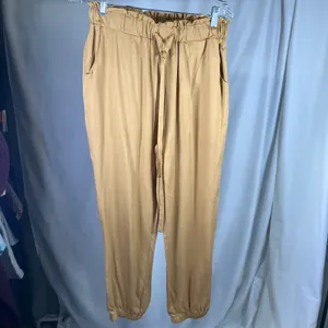 Shinestar L Women's‎ Tan Joggers Lightweight Drawstring Waist Casual Pants thumbnail 13