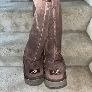 UGG 5815 Classic Tall Boots Brown Suede Sheepskin Sz-W5 Womens thumbnail 2
