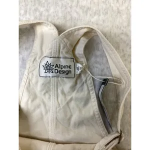 Alpine Design Womens XS Off White Relaxed Fit Cotton Overalls ADW24904 NWT‎ thumbnail 4