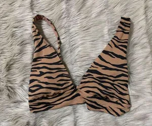 Aerie Pique Animal Print Bikini Small thumbnail 6