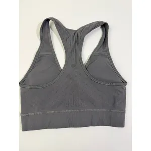 Lululemon Ebb to Street Seamless Racerback Sports Bra Grey Size 8 thumbnail 2