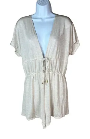 Victorias Secret Semi Sheer Romper Size Medium‎ thumbnail 1
