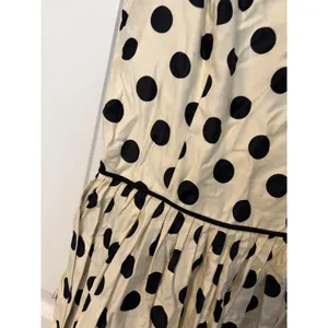 Vintage Style‎ Polka Dot Fit Flare Dress Ivory Black Rockabilly Retro Sleeveless thumbnail 3