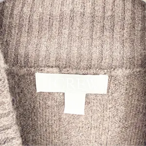 J.Crew Ribbed Mockneck Sweater in‎ Supersoft Yarn Women's 2X Brown Quiet Luxury thumbnail 5