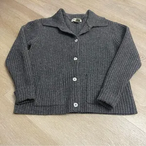 Ribbed Eddie Bauer 100% lambswool sweater thumbnail 1