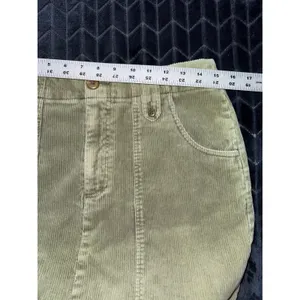 Y2K Abercrombie Micro Mini Corduroy Skirt Low Rise 90s Skate grunge Green Sz S‎ thumbnail 5