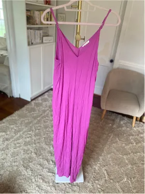 Lovestitch Maroon Gauze Maxi Dress Boho Beach Vaca Resort Lounge Travel Luxury S thumbnail 2