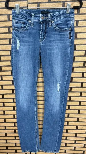 Silver Jeans Suki Straight‎ Leg Jeans Size 25W/32L thumbnail 1