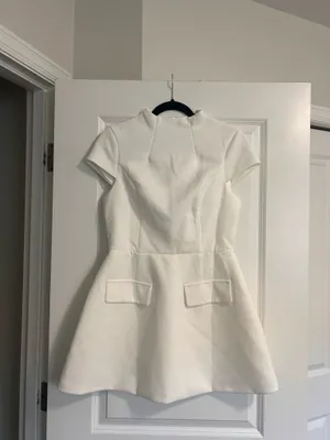 New Showpo Savanna High Neck Cap Sleeve Mini Dress Size Small MSRP $109 thumbnail 6