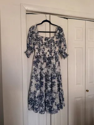 Baltic Born Blue floral dress thumbnail 3